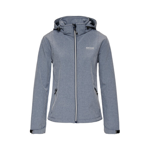 Nordberg Nordberg RINDA - Veste softshell d'été pour femme - Bleu clair chiné
