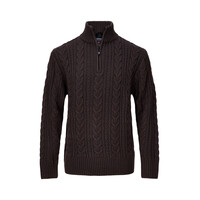 Nordberg Kol Sweater Half Zip - Heren - Brown