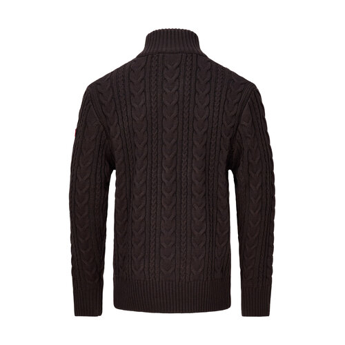Nordberg Nordberg Kol Sweater Half Zip - Heren - Brown