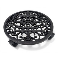 Plant Trolley - Cast Iron Round - 28 cm