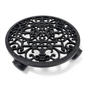 Chariot à plantes - Rond en fonte - 28 cm