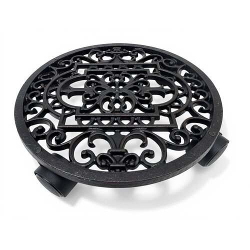 Chariot à plantes - Rond en fonte - 28 cm