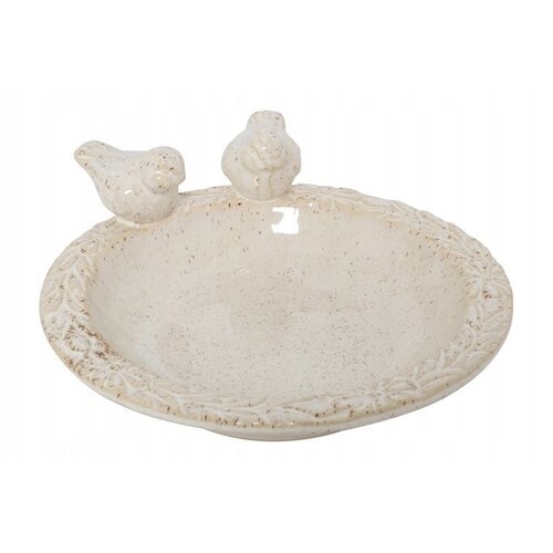 Pro Garden Lissa - Gamelle en céramique blanche 27 x 19,5 cm