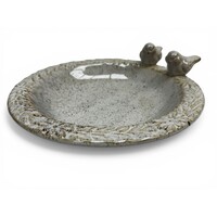Pro Garden Lory - Keramiek Vogelbad/Voeder - Wit 25 cm