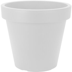 Doniczka plastikowa E&K Ø80 cm - wysokość 67,5 cm - kremowo-biała