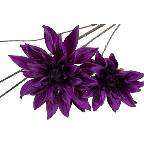 Branche décorative Beau Dahlia - Violet 111 cm