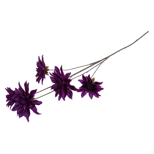 Branche décorative Beau Dahlia - Violet 111 cm