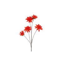 Dekorativer Zweig Beau Dahlia - Orange - 111 cm