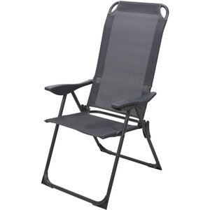 Silla plegable - Estructura metálica resistente - Gris Silla plegable - Estructura metálica resistente - Gris