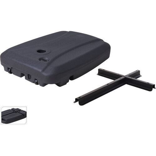 Sonnenschirmständer aus Kunststoff, 60 Liter Fassungsvermögen – 60 x 80 cm