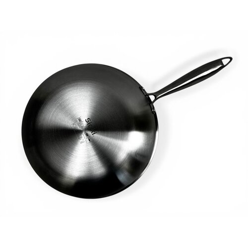 Poêle wok antiadhésive en acier inoxydable Ø28 cm