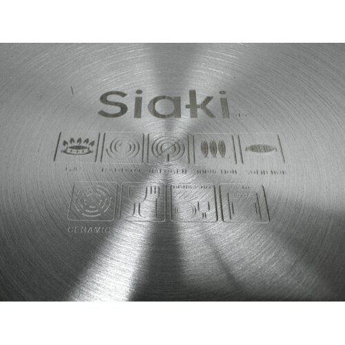 Poêle wok antiadhésive en acier inoxydable Ø28 cm