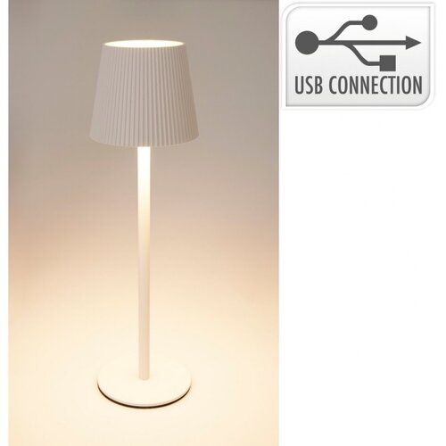 Lampe de table tactile Ø10 x 36 cm - Blanche