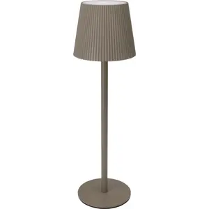 Tischleuchte Touch Ø10 x 36 cm - Taupe