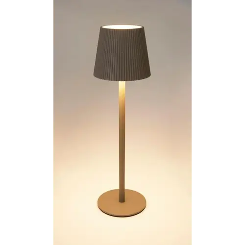 Lampe de table tactile Ø10 x 36 cm - Taupe