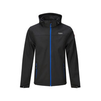 Nordberg MATS - Softshell Outdoor Zomerjas Heren - Zwart/Blauw Melange
