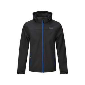 Nordberg Nordberg MATS – Herren-Softshell-Sommerjacke für Outdoor-Aktivitäten – Schwarz/Blau meliert