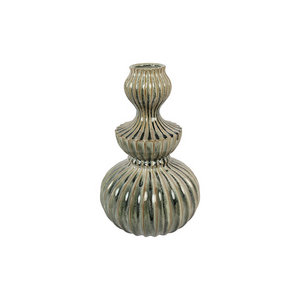 Decostar Vase Moïs - Faïence verte - Ø24 x 38 cm Decostar Vase Moïs - Faïence verte - Ø24 x 38 cm