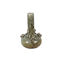 Vaas Lange Hals Steen Groen/Bruin/Roze XXL - Ø34 x 52 cm