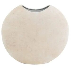 Decostar IBBO-Vase aus Stein – Weiß, 38 x 34 cm