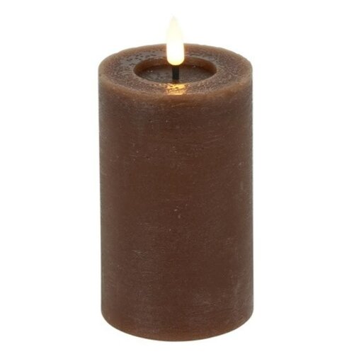 Countryfield Bougie pilier LED Countryfield, marron rustique - Ø 7,5 cm - Hauteur 12,5 cm Countryfield Bougie pilier LED Countryfield, marron rustique - Ø 7,5 cm - Hauteur 12,5 cm
