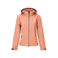 Nordberg RIDA - Chaqueta softshell de verano para mujer - Naranja jaspeado