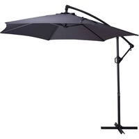 Sombrilla colgante Pro Garden - Gris oscuro - 300 cm