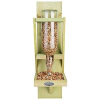 Mangeoire à oiseaux Esschert Design en forme de silo - Bois et verre - 44,5 cm