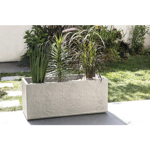 EDA EDA Bloembak Plantenbak 98 liter - 99,5 x 39,5 cm - Hoogte 43,5 cm - Beige