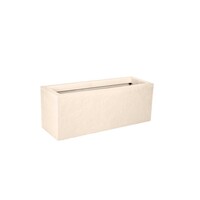 EDA Flower Box Planter 25 liters - 59 x 19.5 cm - Height 22.8 cm - Beige