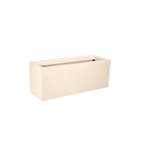 EDA EDA Blumenkasten, 25 Liter – 59 x 19,5 cm – Höhe 22,8 cm – Beige