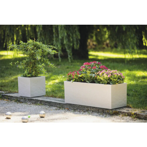 EDA EDA Blumenkasten, 25 Liter – 59 x 19,5 cm – Höhe 22,8 cm – Beige