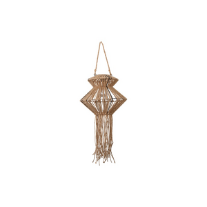 Dagmar Solar-LED-Pendelleuchte – Natur, 26 cm
