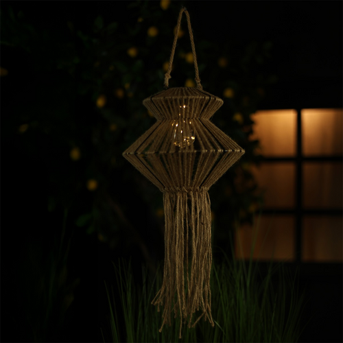 Dagmar Solar LED Pendant Lamp - Natural 26 cm
