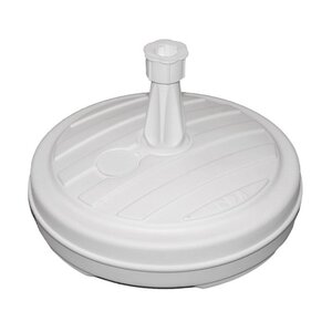 Pied de parasol professionnel pour jardin - Blanc - 13 litres