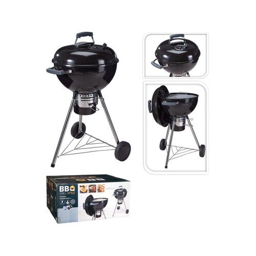 Pro Garden Holzkohlegrillkugel – 56 cm – Schwarz
