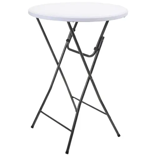White Outdoor Standing Table - 80 cm x 110 cm