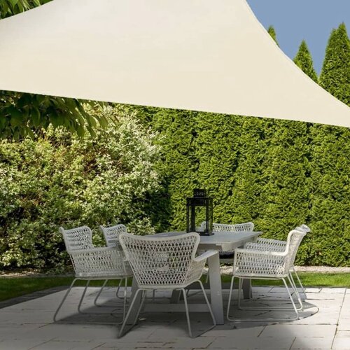 Schaduwdoek Driehoek Crème - 3 x 3 x 3 m