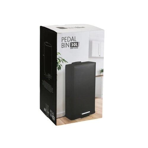 Excellent Houseware Excellent Houseware Pedaalemmer Mat Zwart - 30 liter