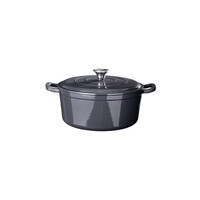 Gusseiserne Kasserolle - Grau 28 cm