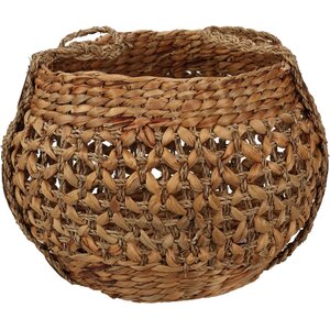 Panier de rangement en jonc de mer naturel - 40 x 27 cm