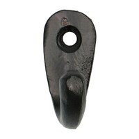 Schwarzer Metall-Wandhaken 39x30cm