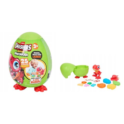 ZURU Smashers Dino Dough Egg XXL - Dinosaurier-Knete
