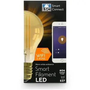 LSC Smart Connect Żarówka LED LSC Smart Connect Filament - biała E27