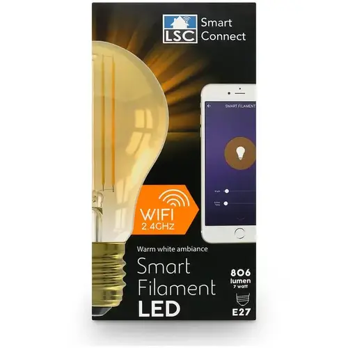 LSC Smart Connect LSC Smart Connect LED-Glühlampe - Weiß E27 LSC Smart Connect LSC Smart Connect LED-Glühlampe - Weiß E27