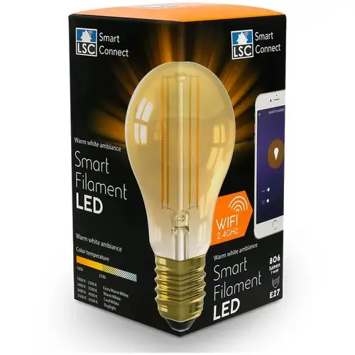 LSC Smart Connect LSC Smart Connect LED-Glühlampe - Weiß E27 LSC Smart Connect LSC Smart Connect LED-Glühlampe - Weiß E27