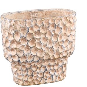 PTMD Maceta ovalada PTMD Daan 30x15x28cm - Marrón