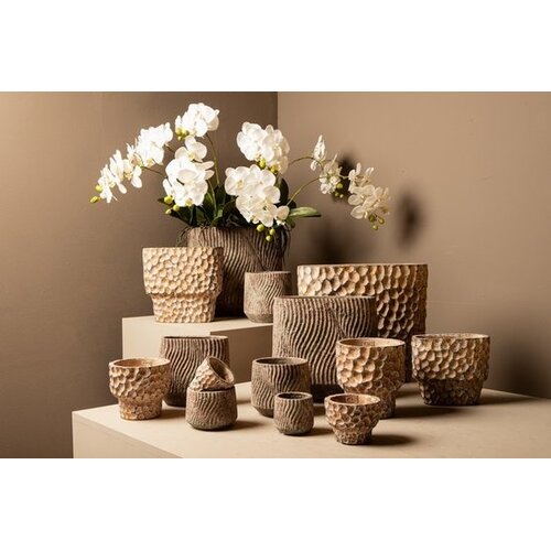PTMD PTMD Blumentopf Daan oval 30x15x28cm - Braun PTMD PTMD Blumentopf Daan oval 30x15x28cm - Braun