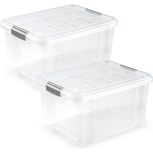 Storage box with lid - 16 liters - Plastic Storage box with lid - 16 liters - Plastic
