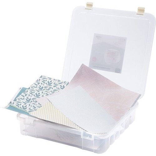 Flat storage box 38x29x6cm - Plastic - Transparent Flat storage box 38x29x6cm - Plastic - Transparent